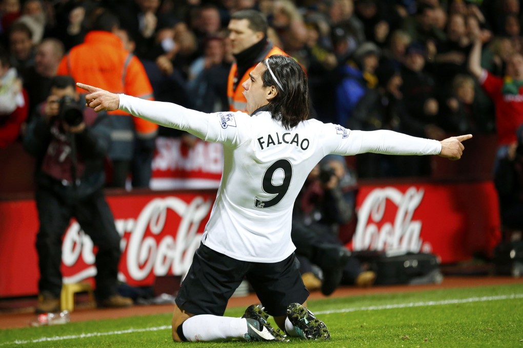 Manchester United striker Radamel Falcao's goal against Aston Villa will have boosted his confidence. Photo: Reuters