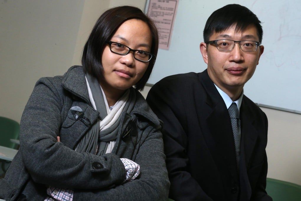 Campaigning doctors Helen Chan and Joseph Lo. Photo: K.Y. Cheng