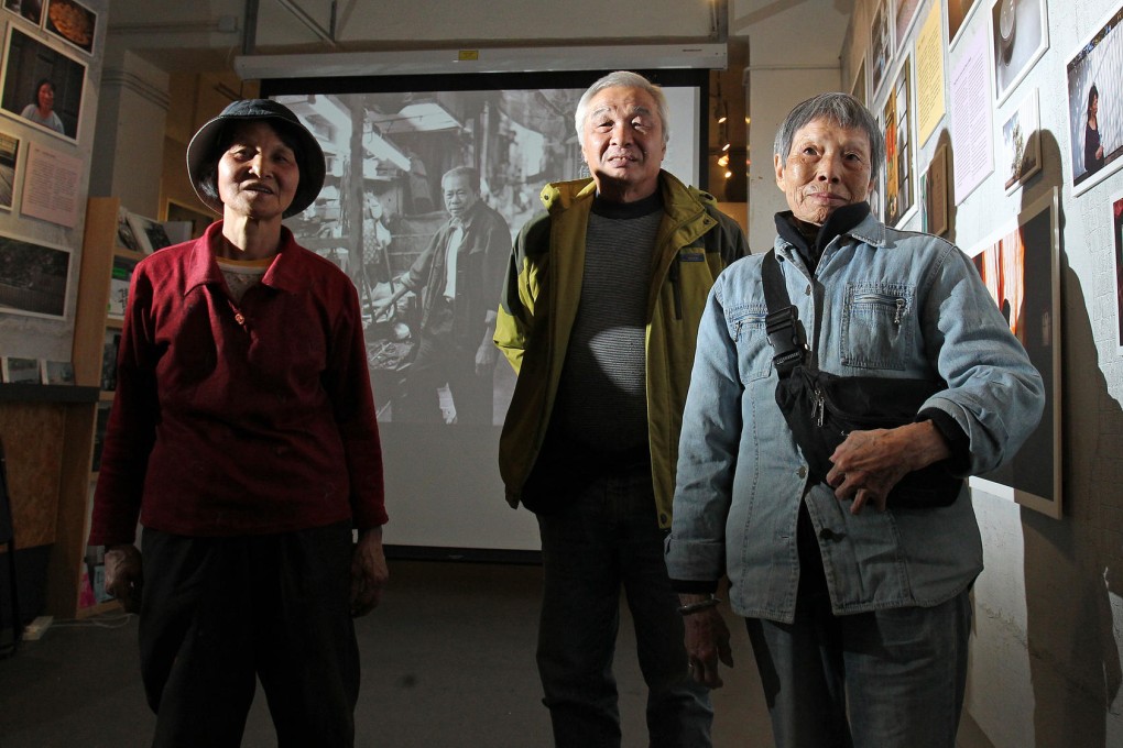 Fok Mei-song, 64, Mak Kwok-hon, 68, and Wong Siu-ying, 85, continue to work despite their advanced years. Photo: May Tse