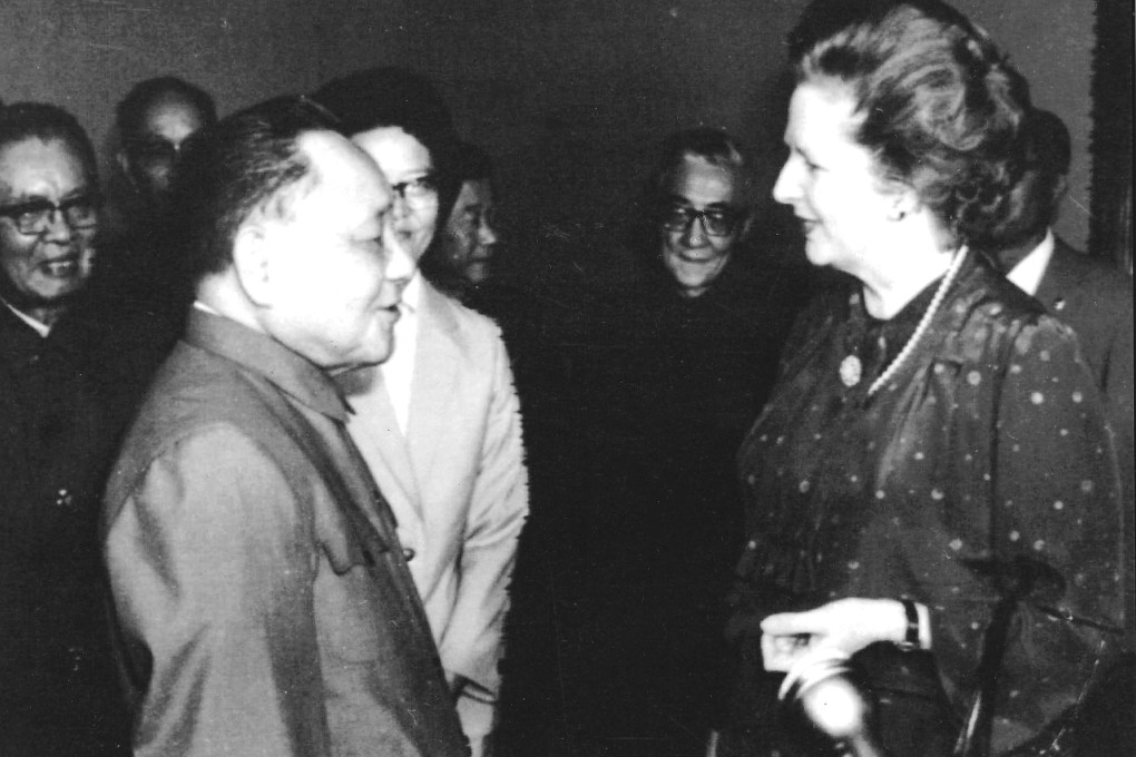 Chinese leader Deng Xiaoping (left) meets with then British Prime Minister Margaret Thatcher in Beijing in 1982. The two leaders met to discuss the future of Hong Kong. Photo: AP