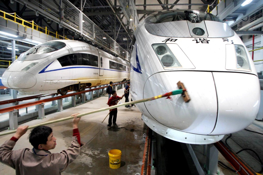 The new entity will have almost 100 per cent of the local market for a broad range of rolling stock, including bullet trains. Photo: Imaginechina