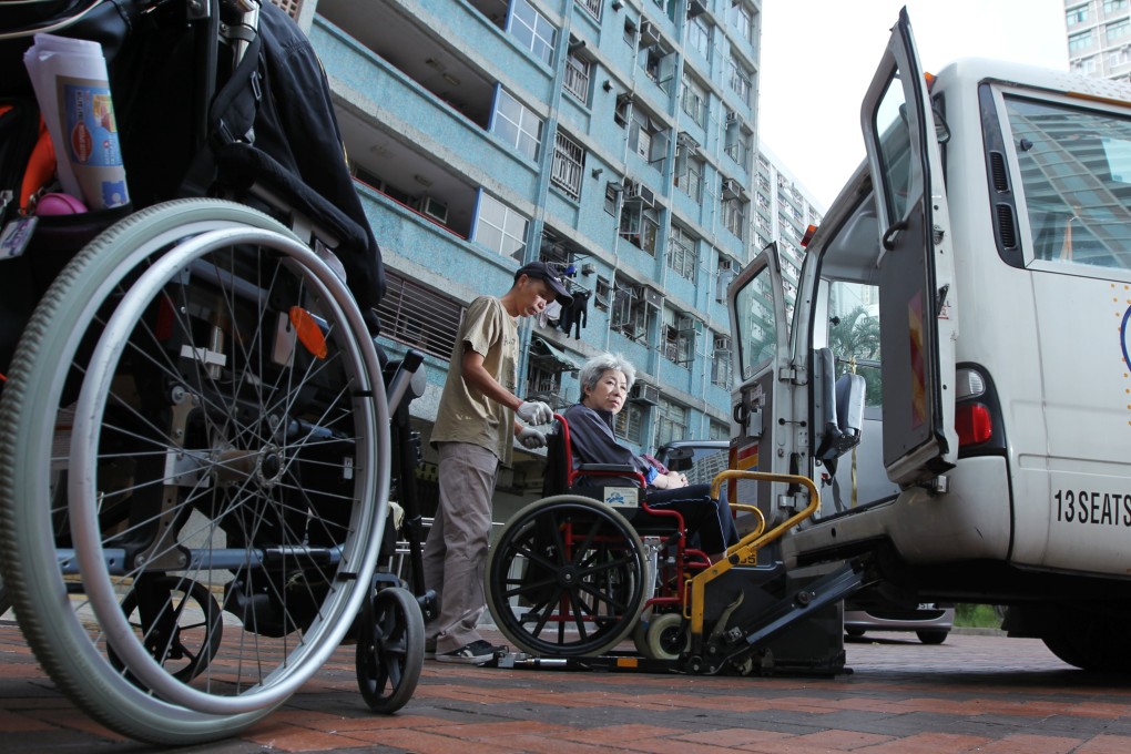 Almost half of Hong Kong's disabled people live in poverty. Photo: Nora Tam