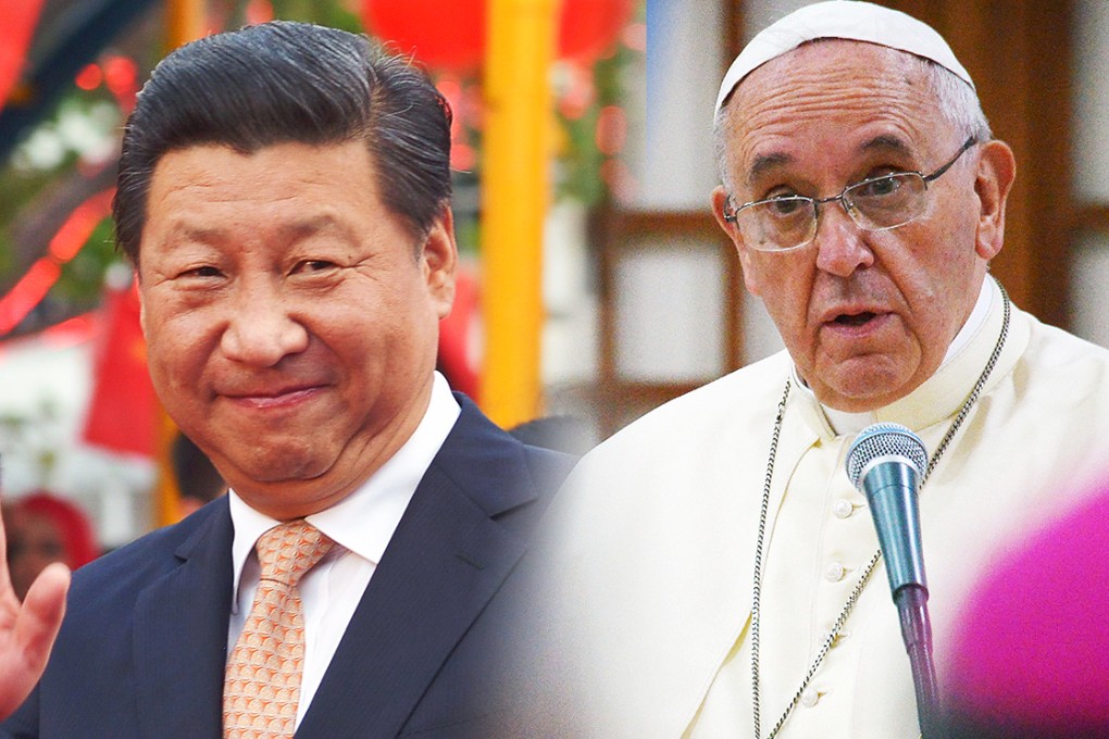 President Xi Jinping (left) and Pope Francis. Photos: AFP