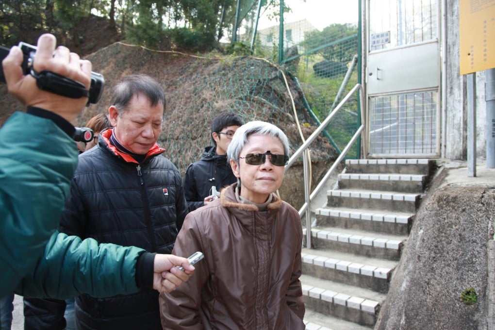 Teresa Lo Mei-mei arrives at the prison. Photo: SCMP Pictures