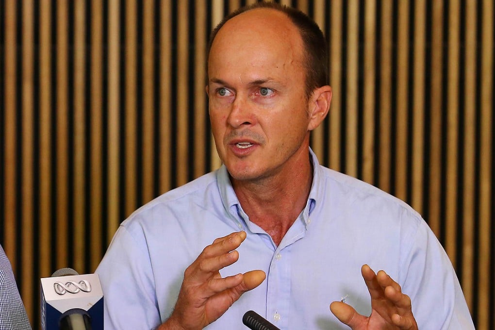 Andrew Greste, brother of jailed Australian Al-Jazeera journalist Peter Greste, speaks at a press conference in Brisbane on Friday. Photo: AFP