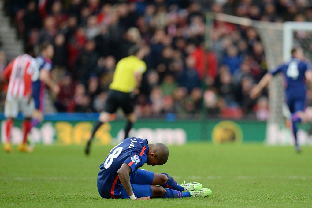 Ashley Young faces a spell on the sidelines. Photo: AFP