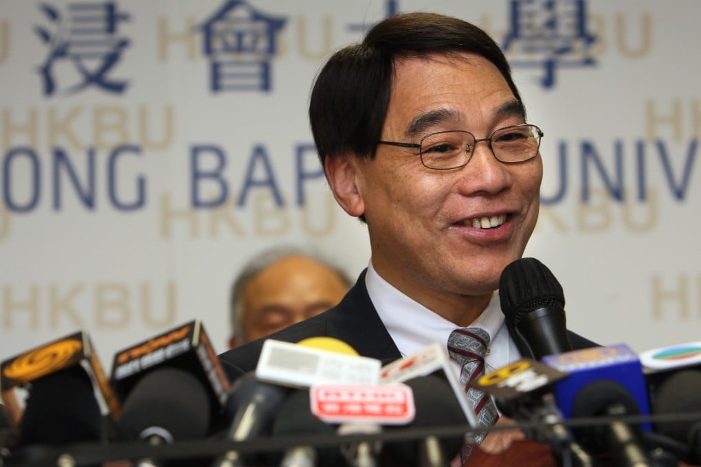 By all accounts, Albert Chan is an apolitical and effective leader and deserve to be more than a one-term president at Baptist University. Photo: Felix Wong