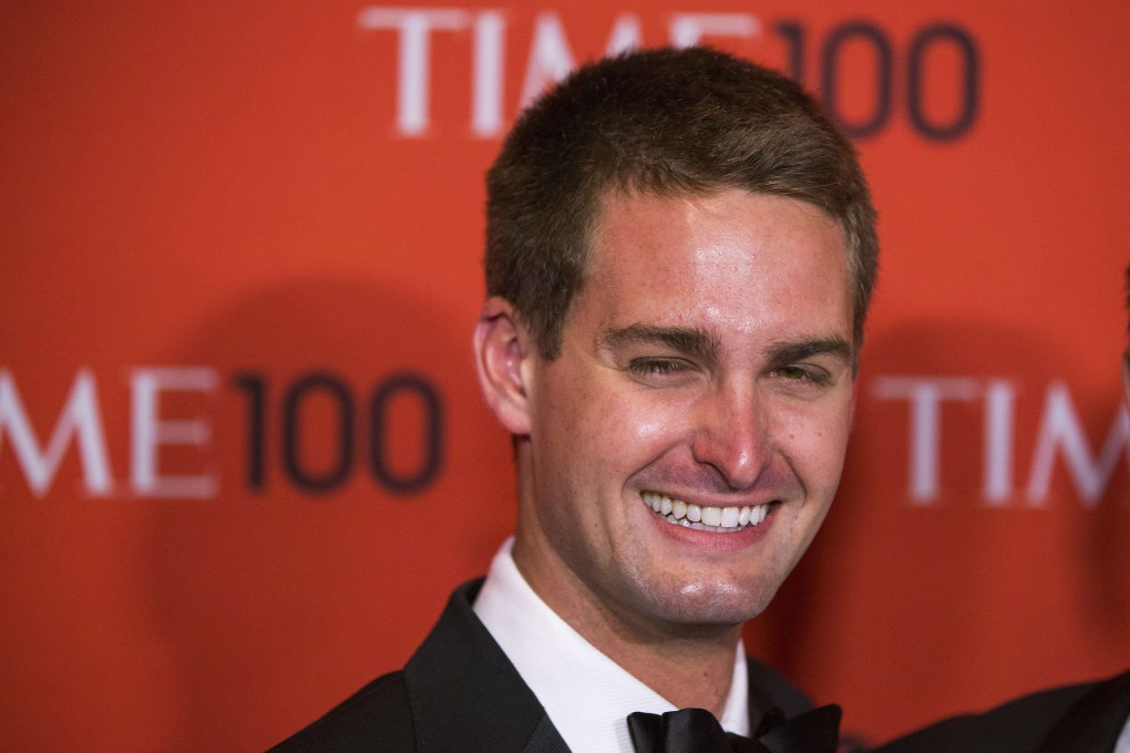 Snapchat chief executive and co-founder of Evan Spiegel, pictured in 2014. Photo: Reuters