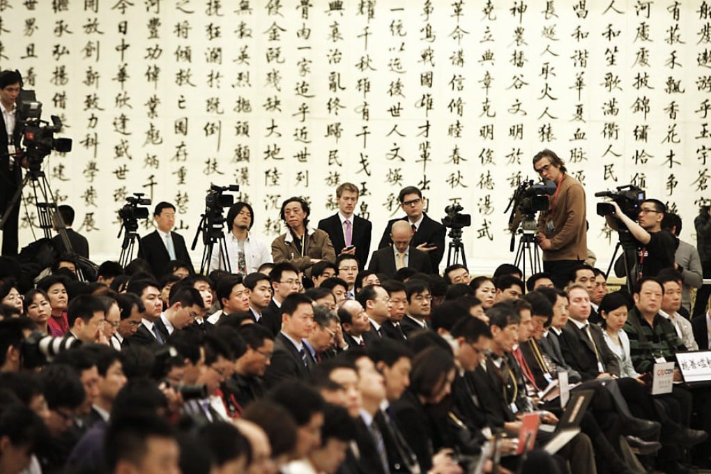 The All-China Journalists Association, in a report on Chinese media development, says the environment for reporting on the mainland had become more open. Photo: EPA