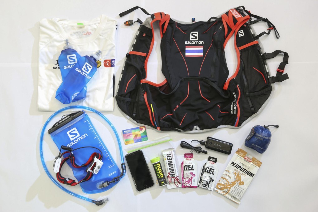 Salomon Advanced Skin S-Lab Hydro 12 hydration bag set. Photo: Nora Tam