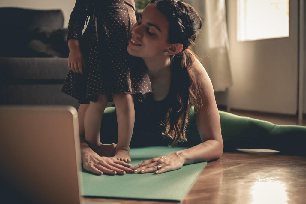 Yoogaia students learn at home.