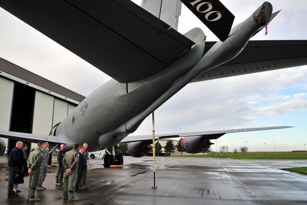 Mark Francois, British Minister of State for the Armed Forces, visits RAF Mildenhall on December 11, 2014. The US is to shut down all its operations at the base. Photo: US Air Force