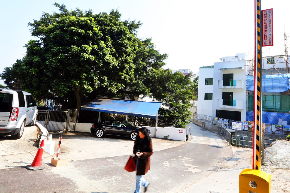The barrier gate on Siu Hang Hau Road. Photo: Sam Tsang