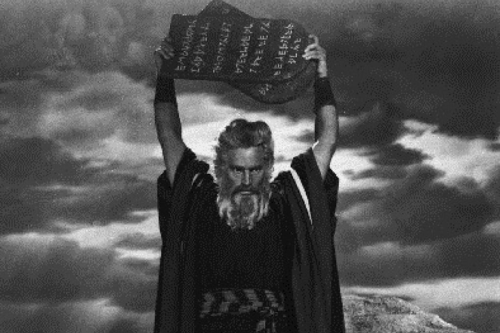 Charlton Heston as Moses, the most famous "acculturated native who rebelled". Photo: AP