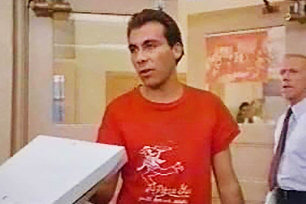 Taylor Negron as the pizza man in Fast Times at Ridgemont High.