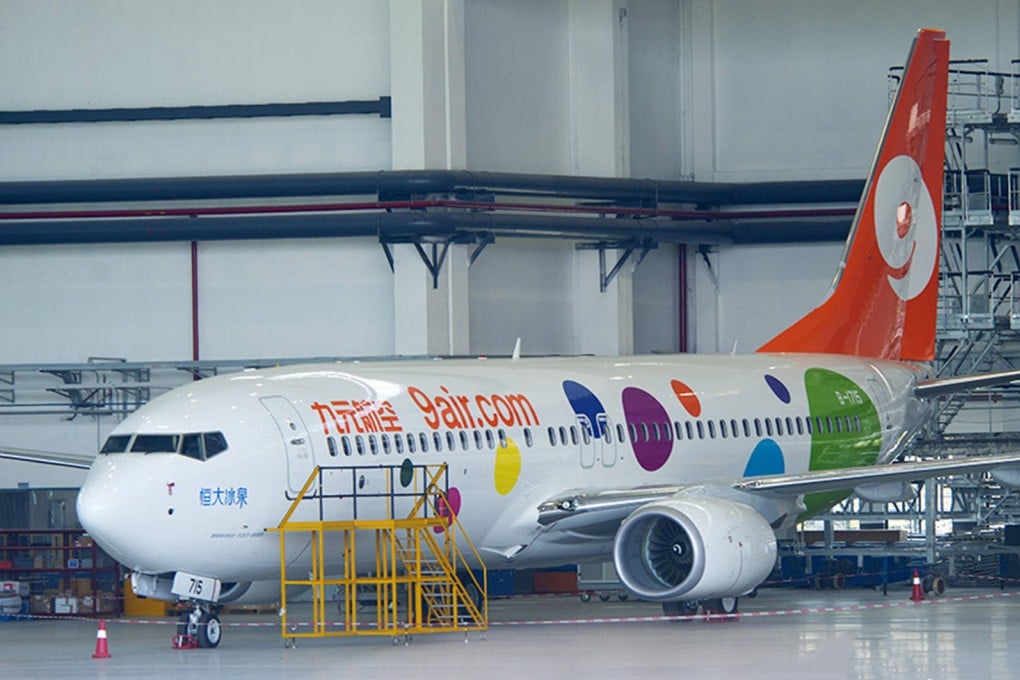 Guangzhou-based 9 Air, a subsidiary of Juneyao Airlines, is operating with two Boeing 737-800s and will take delivery of five more within this year. Photo: SCMP Pictures