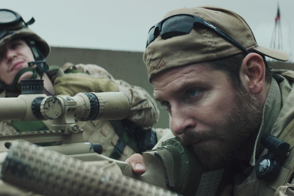 Bradley Cooper as Chris Kyle in American Sniper.