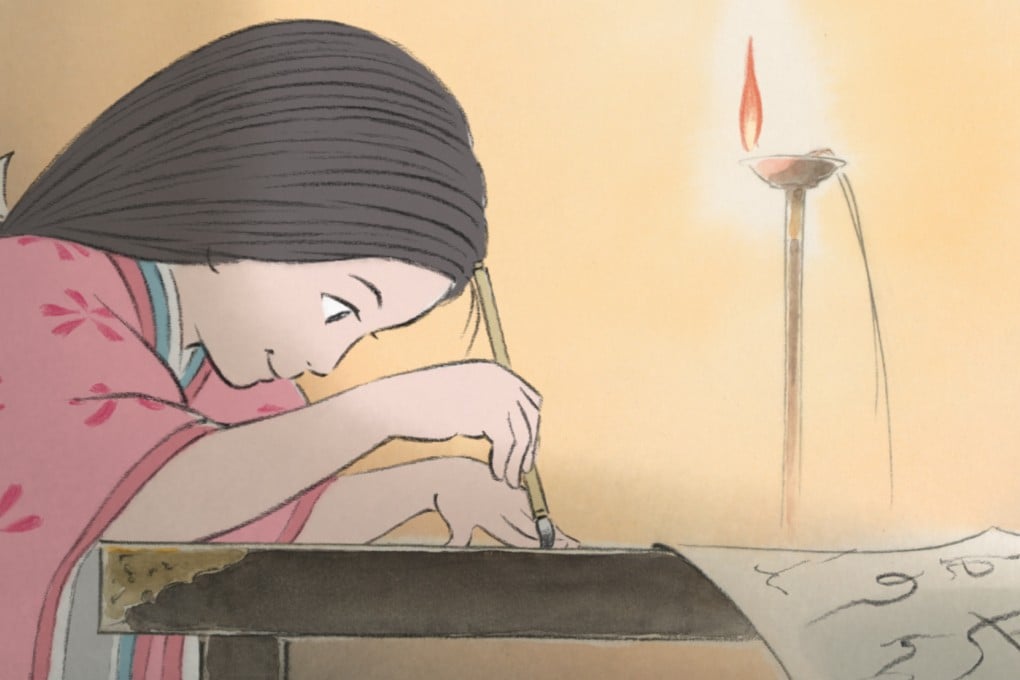 A still from Japanese director Isao Takahata's Oscar-nominated The Tale of Princess Kaguya.