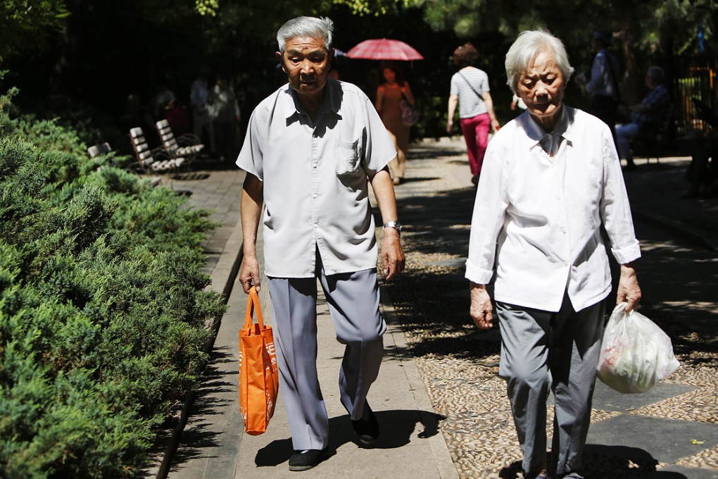 China has the world's biggest elderly population, with 194 million people at or above the age of 60, according to the China National Committee on Ageing. Photo: EPA