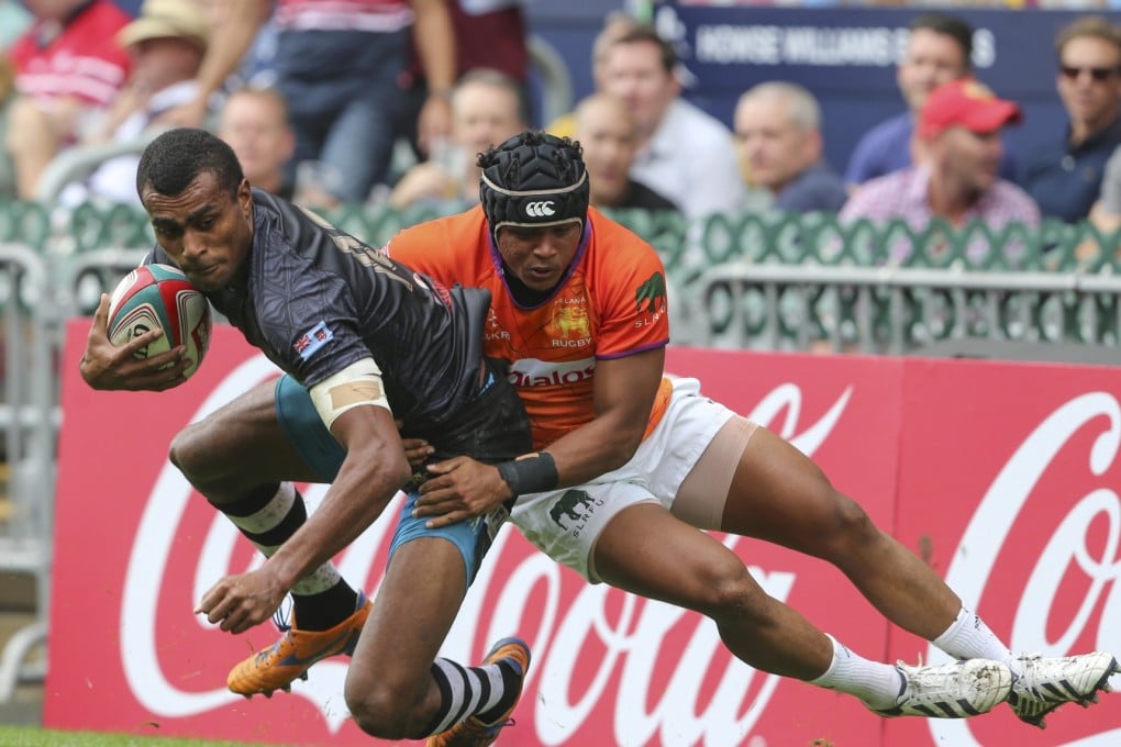 Sri Lanka in action at the Hong Kong Sevens. Photo: SCMP