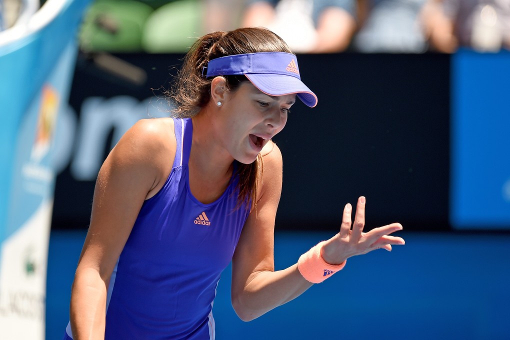 Ana Ivanovic was the biggest casualty on the opening day of the 2015 Australian Open. Photo: EPA