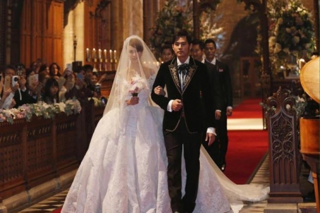 Jay Chou and Hannah Quinlivan tie the knot at 900-year-old Selby Abbey in England. Photo: Jay Chou official Facebook page