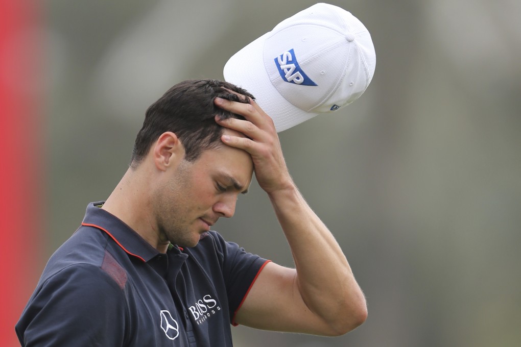 Germany's Martin Kaymer can't believe his capitulation in the final round of the Abu Dhabi Championship. Photos: AP