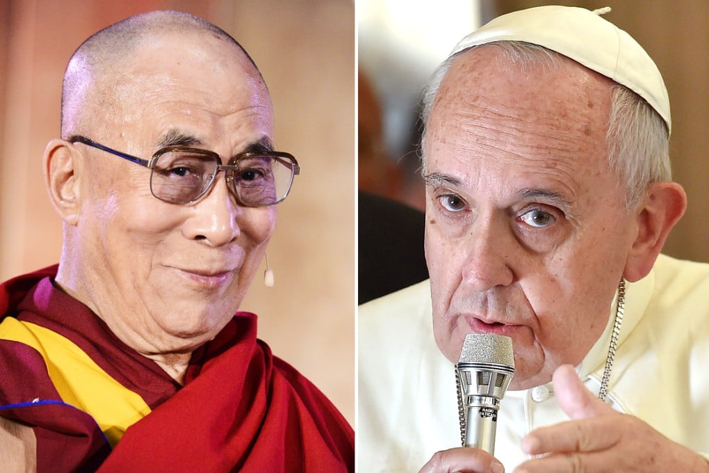 Pope Francis (right) has left the door open to a meeting with the Dalai Lama, typically a sensitive move for countries. Photos: AP, EPA