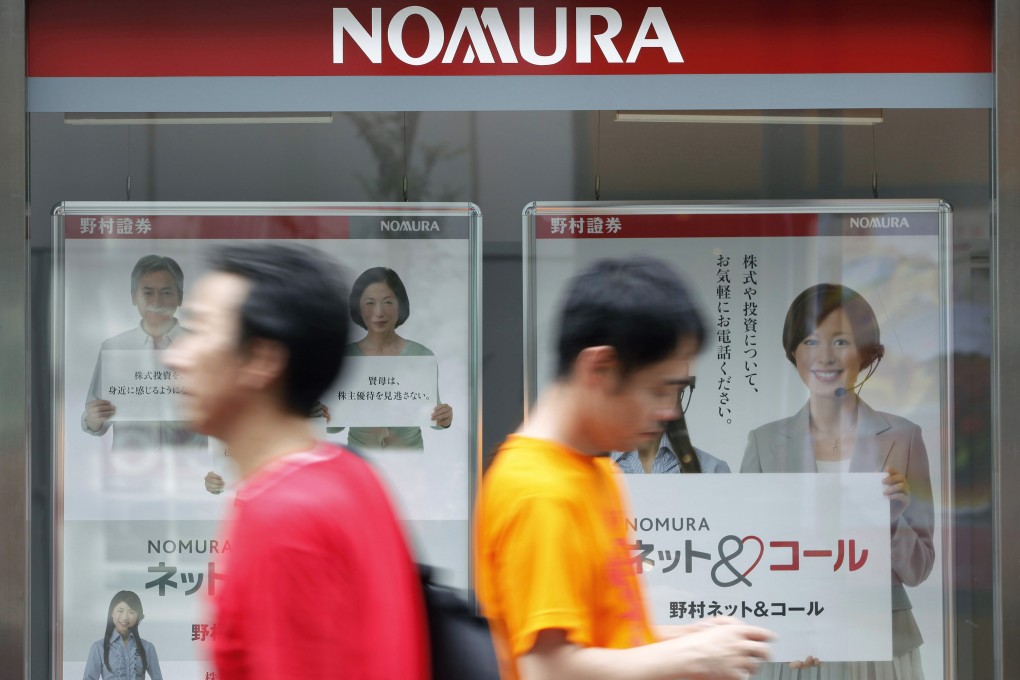 Nomura was ranked fourth among merger advisers in Japan last year, handling US$17.9 billion worth of deals. Photo: Bloomberg