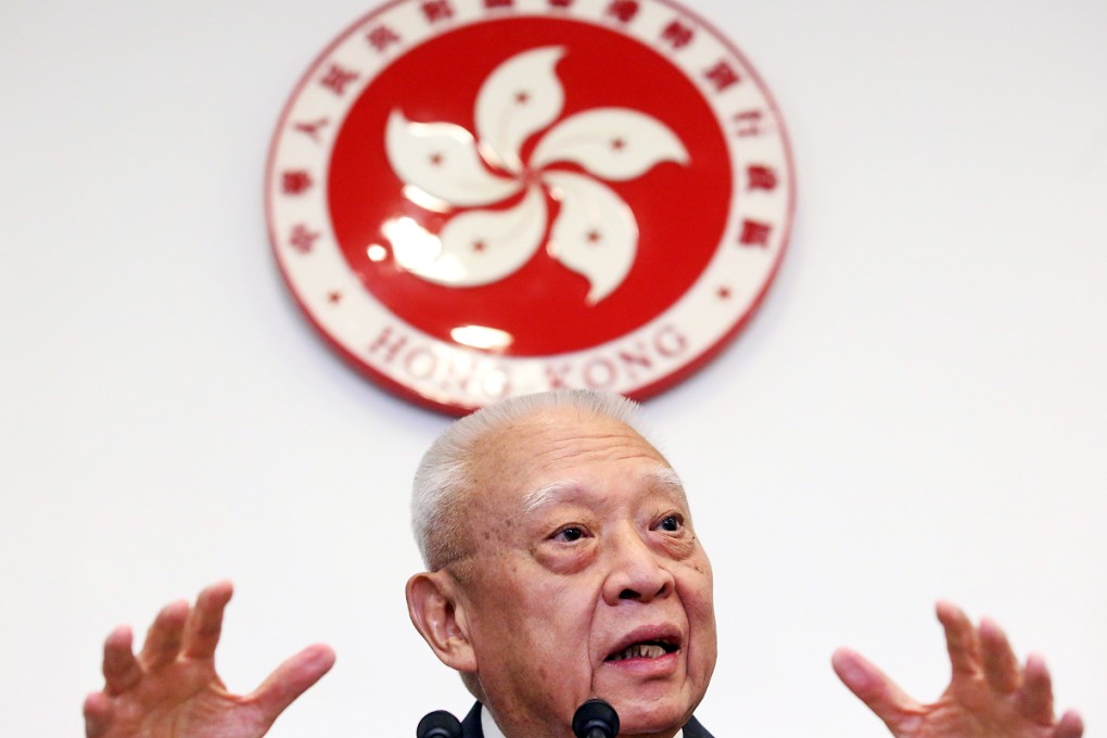 Tung Chee-hwa endorsed Leung for giving "a pragmatic address that deeply understands the public sentiment". Photo: Sam Tsang