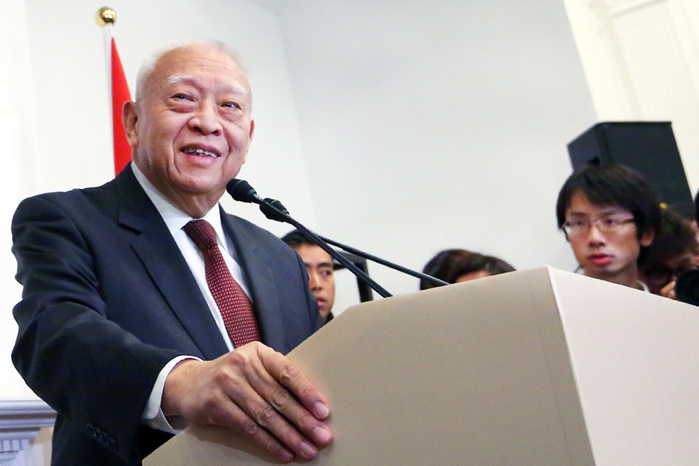 Tung Chee-hwa, speaking yesterday, is the first former chief executive to remark on an incumbent's annual policy address. Photo: Sam Tsang