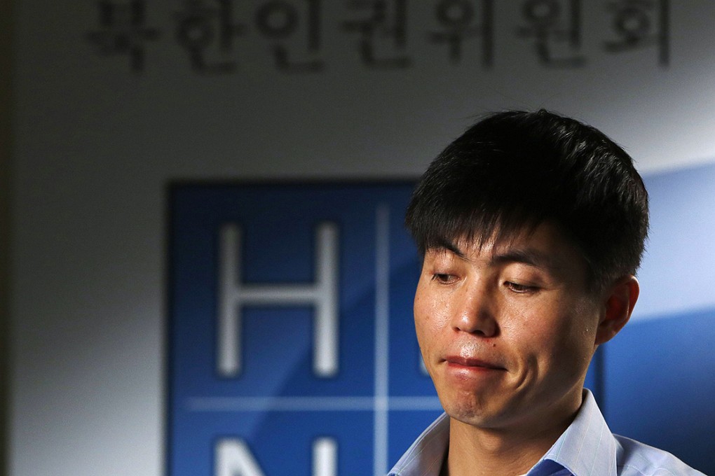 North Korean defector and human rights activist Shin Dong-hyuk, who changed his story over torture and detention included in UN report. Photo: Reuters