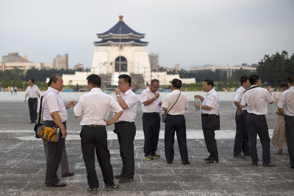 Tourists sightseeing in central Taipei. Photo: Bloomberg