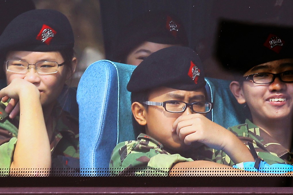 'Cadets' arrive for Sunday's launch. Photo: Dickson Lee
