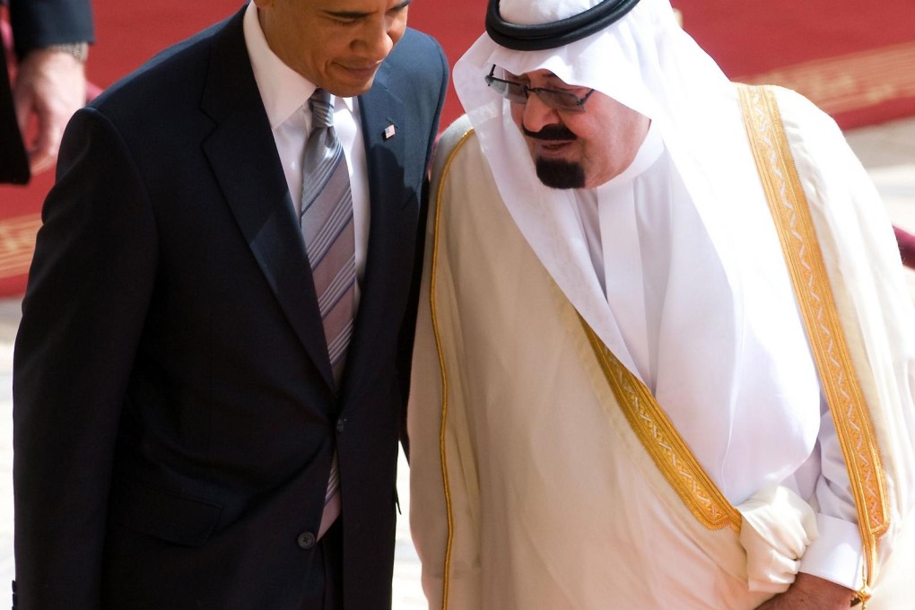 Barack Obama with the late King Abdullah in 2009. Photo: AFP