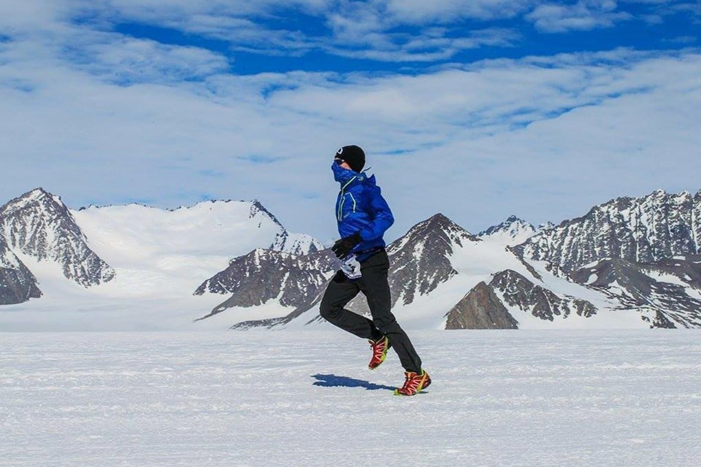David Gething in Antarctica, the site of the first marathon he faced. Photos: SCMP
