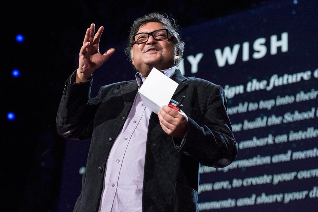 Sugata Mitra's journey to the TED prize began more than a decade ago in Delhi. Photo: AFP