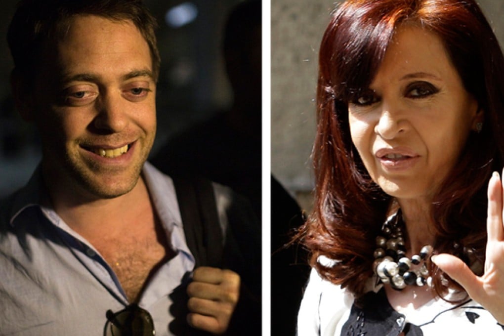 Journalist Damian Pachter (left), who fled to Israel, said he would not return under President Cristina Kirchner's administration. Photos: Reuters