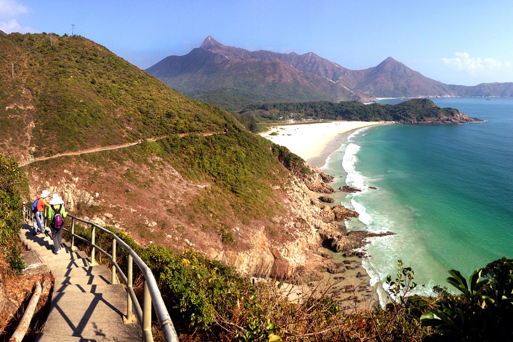 Lau Yin died after she fell into the sea while climbing a cliff near Tai Long Wan in Sai Kung. Photo: Joyee Chan