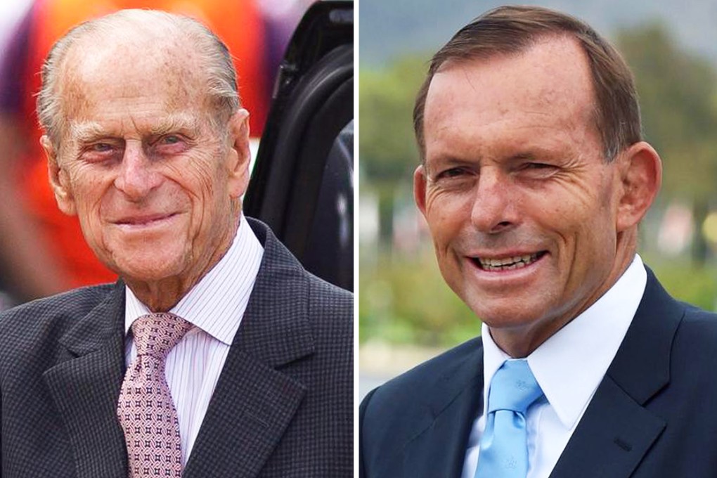 Prince Philip (left) and Tony Abbott. Photos: Reuters, EPA