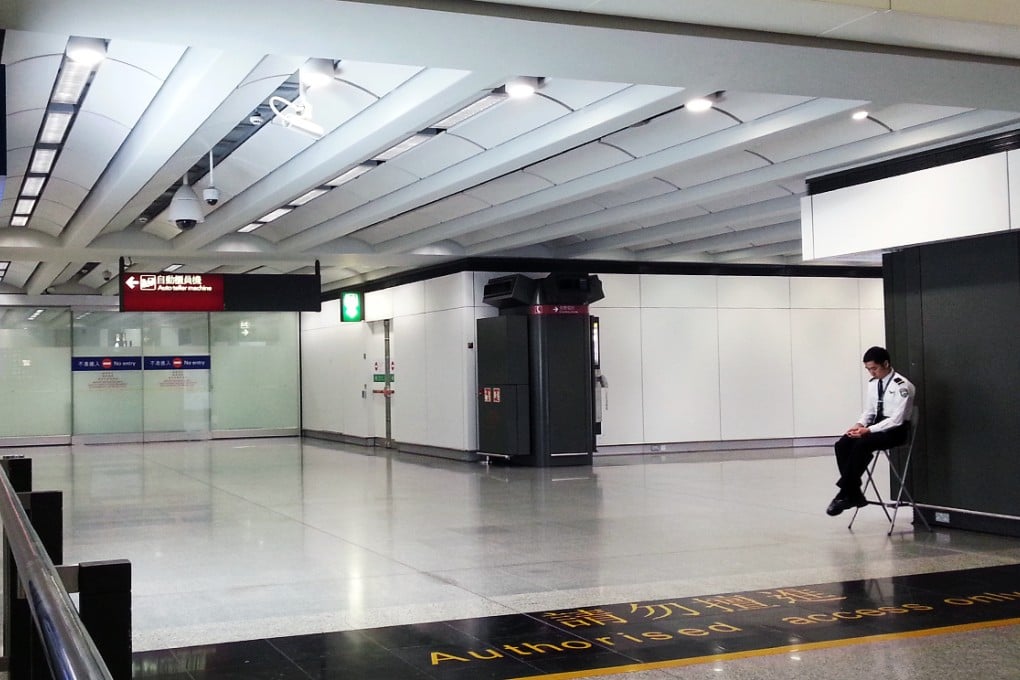 Closed Circuit Television (CCTV) was installed in Hong Kong International Airport. Photo: Lana Lam