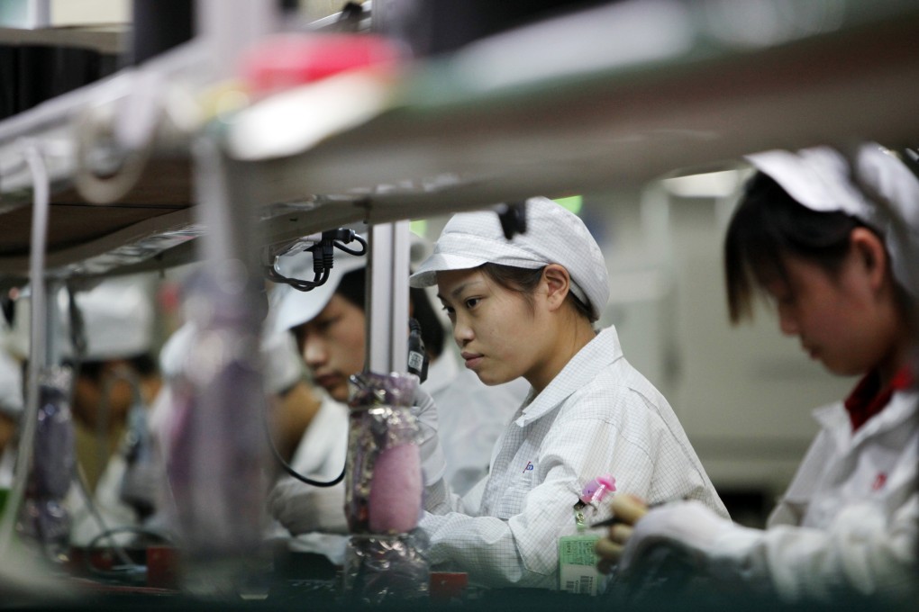Under its flagship unit Hon Hai Precision Industry, the Foxconn group employs about 1.3 million people during peak production times. Photo: SCMP Pictures