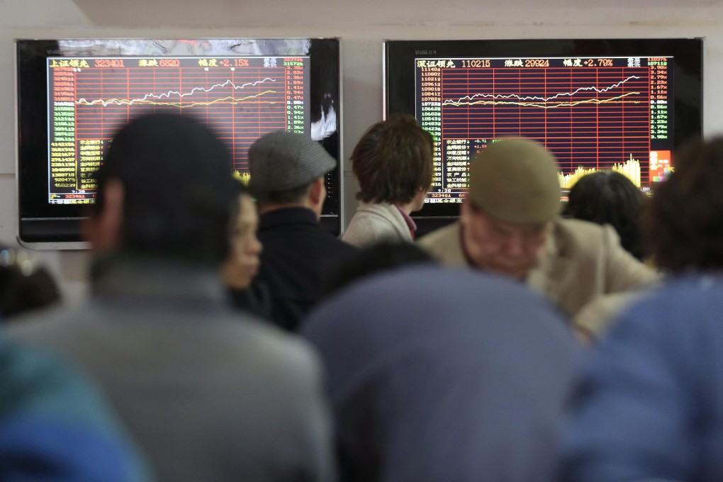 Trading in mainland stocks has slowed with turnover shrinking. Photo: Reuters