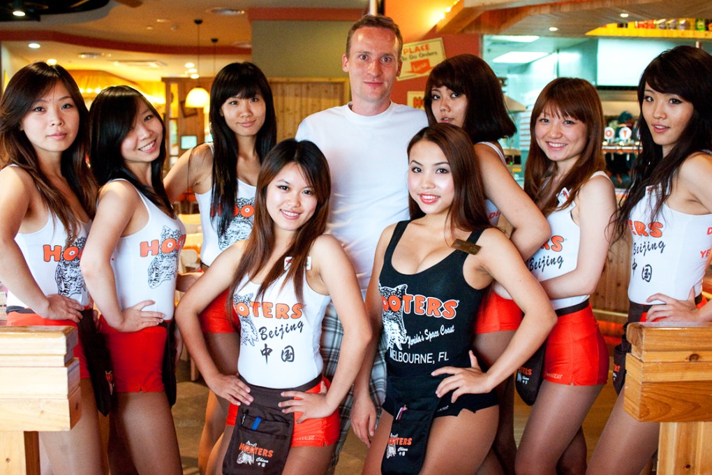 "Hooters Girls" in the Beijing franchise. Photo: SCMP Pictures