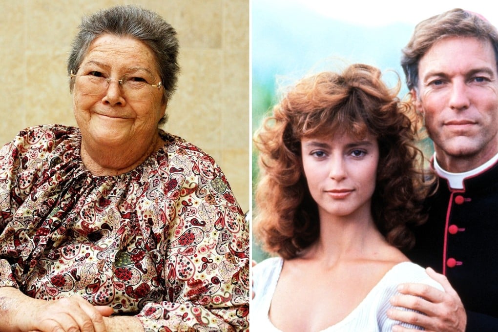 Colleen McCullough (left), who has died aged 77, saw her most famous book, 'The Thorn Birds', become a hit 1983 television series (right) starring Rachel Ward and Richard Chamberlain. Photos: AP and SCMP Pictures