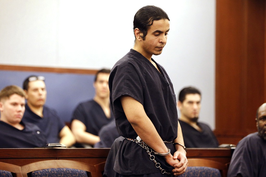 Saudi Arabian air force sergeant Mazen Alotaibi appears in court on January 28, 2015, in Las Vegas. Photo: AP