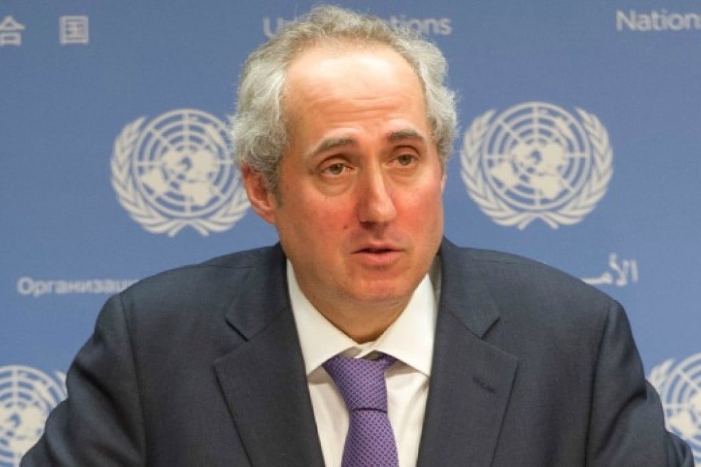 UN spokesman Stephane Dujarric says the NGO committee will continue to report on the stance of countries.