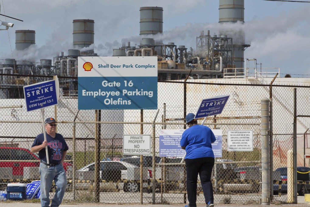 A steelworkers' strike that started at oil refineries on Sunday could disrupt as much as 64 per cent of US fuel production. Photo: Reuters