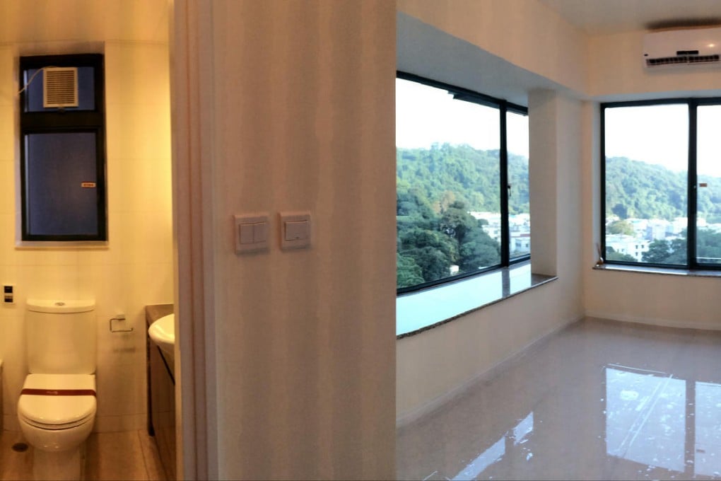 Interior of a Cheung Kong Mont Vert show flat in Tai Po, priced at HK$1.55 million for 177-sq ft. Photo: SCMP Pictures