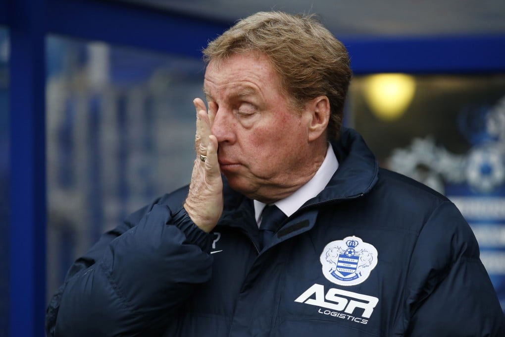 Eleven straight away defeats hinted at the struggles Harry Redknapp was having as manager of Queens Park Rangers. Photo: AFP